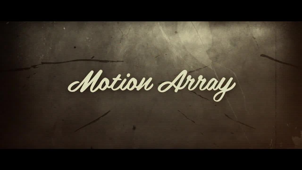 简短的电影动画毛刺Logo显示素材库精选AE模板