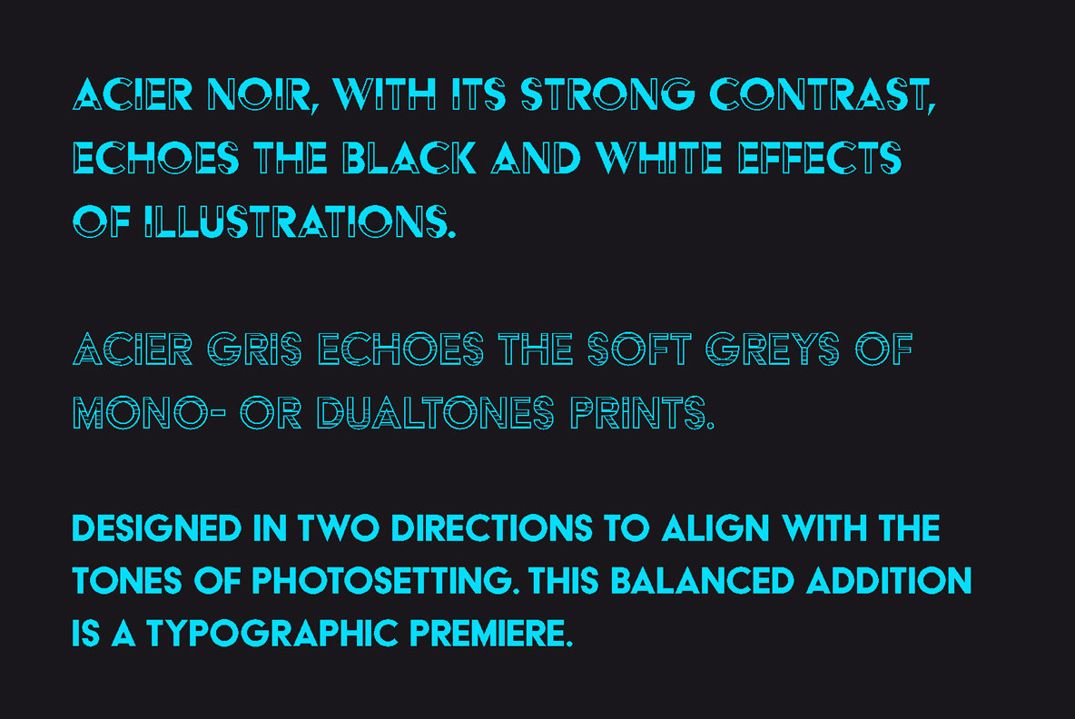 Acier Font Family插图5