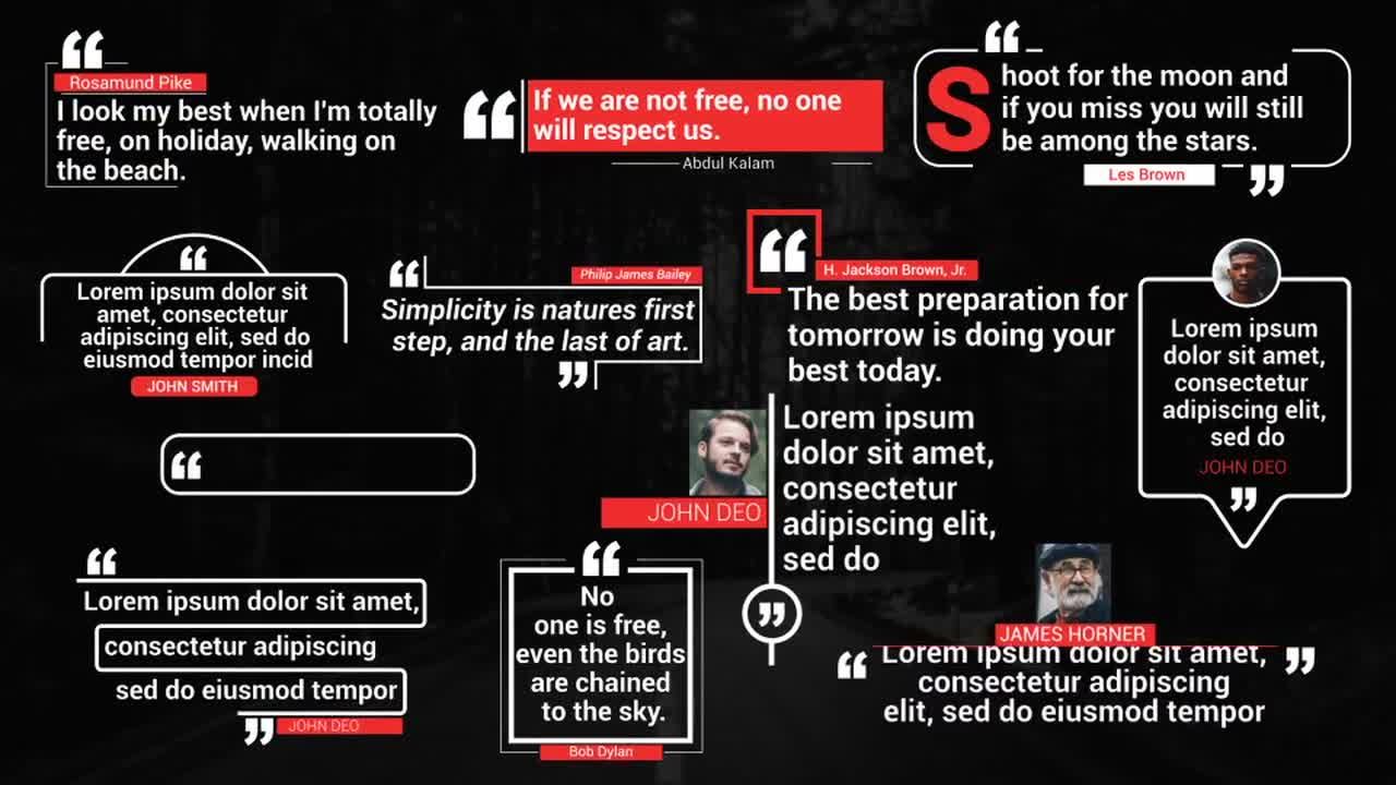 12个优雅的行情标题动态动画素材库精选AE模板