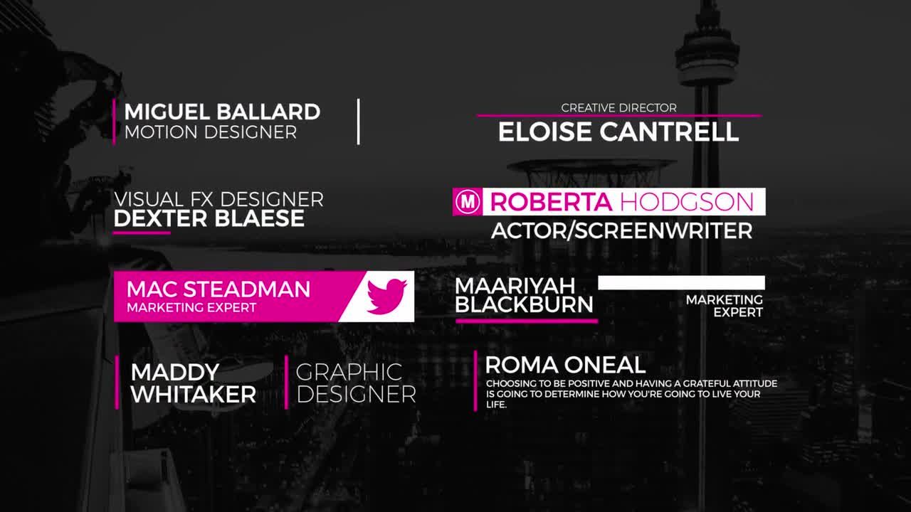 8个独特清晰创意的动画下三分之一标题素材库精选AE模板