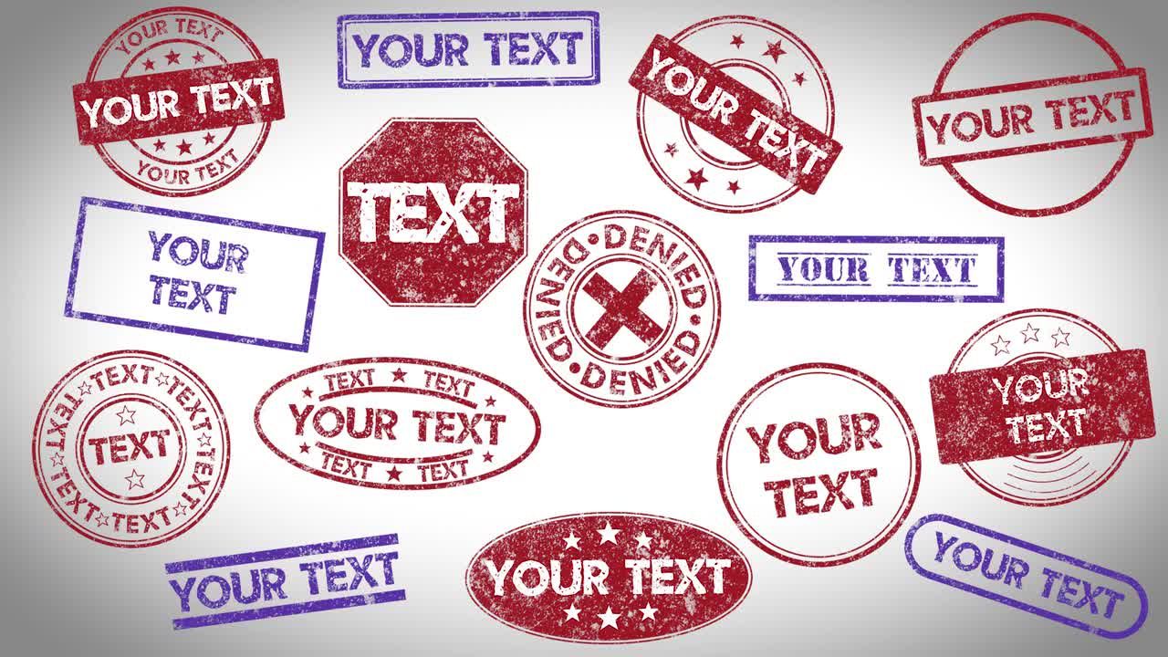 PR邮票包动画模板