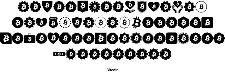 Font Bitcoin Color font插图1 Font Bitcoin Color font插图1