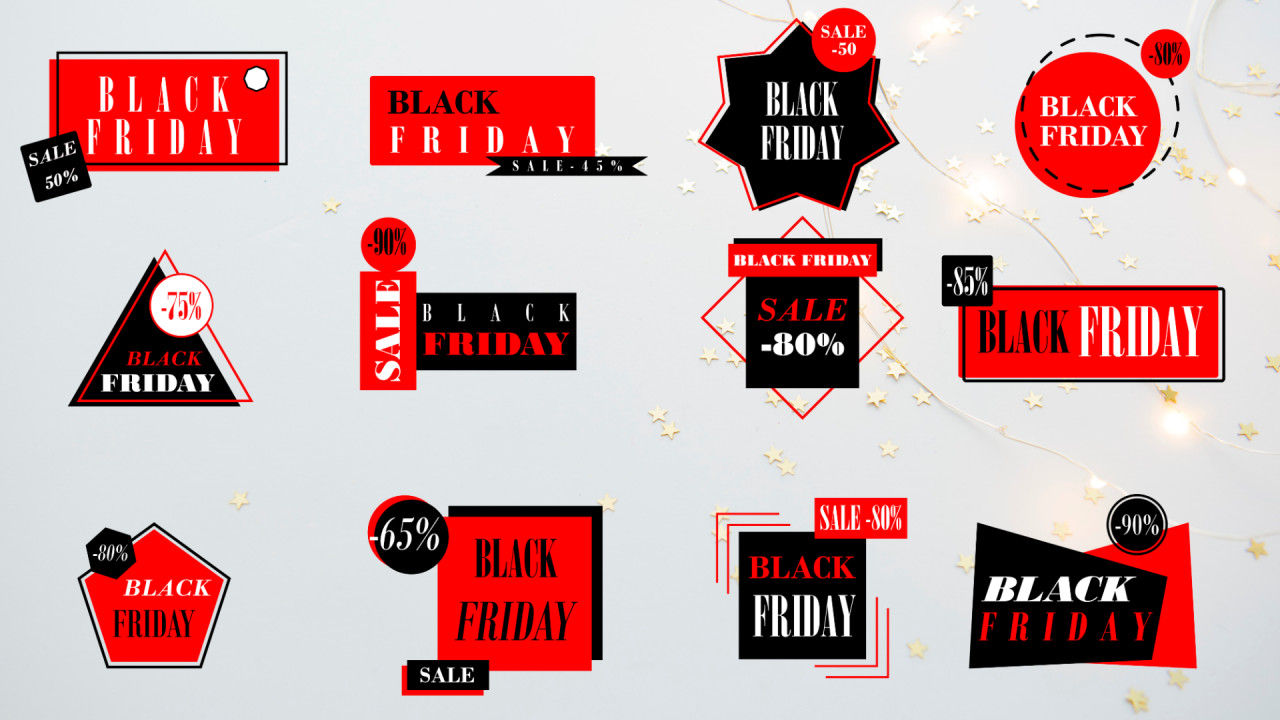 黑色星期五标题4k视频素材库精选AE模板