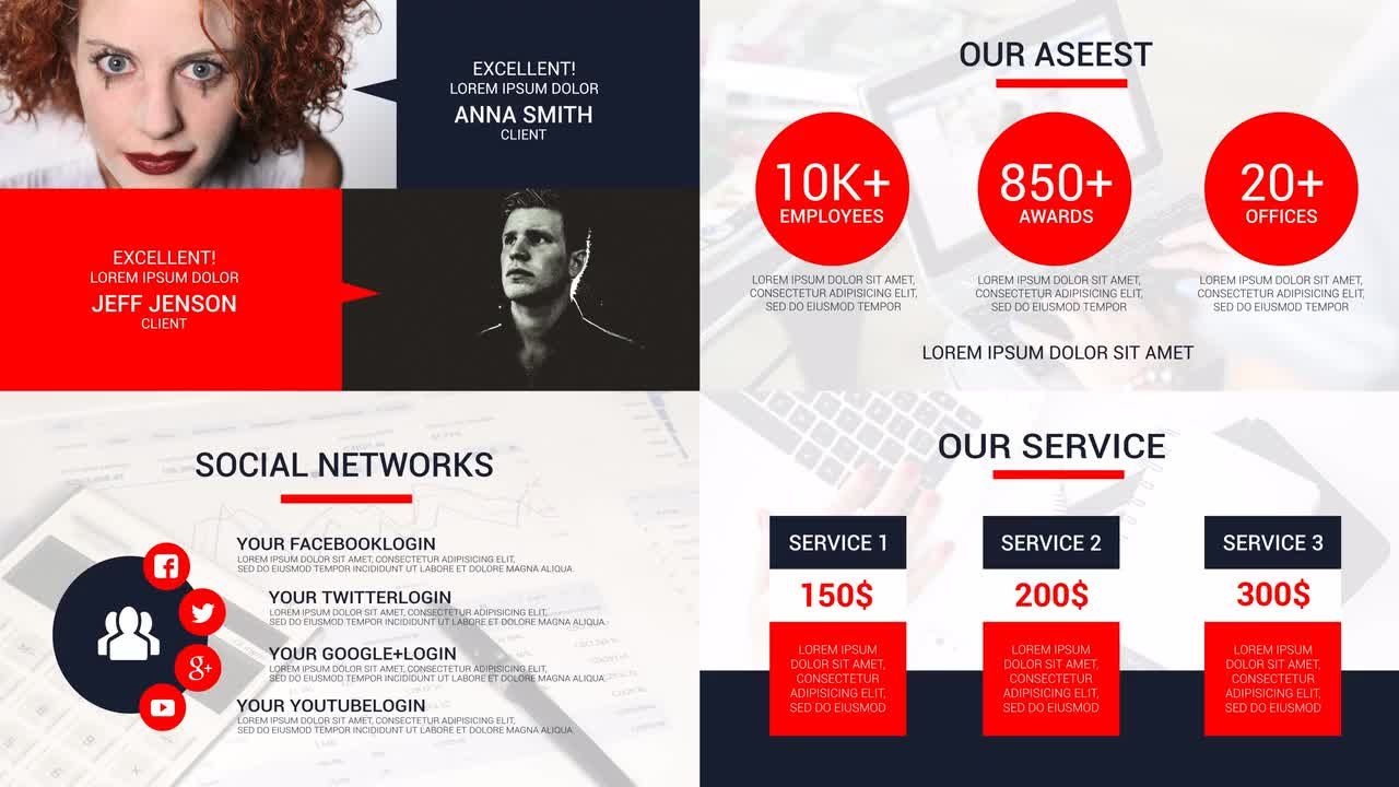 现代文本动画促销活动流畅转场效果素材库精选AE模板