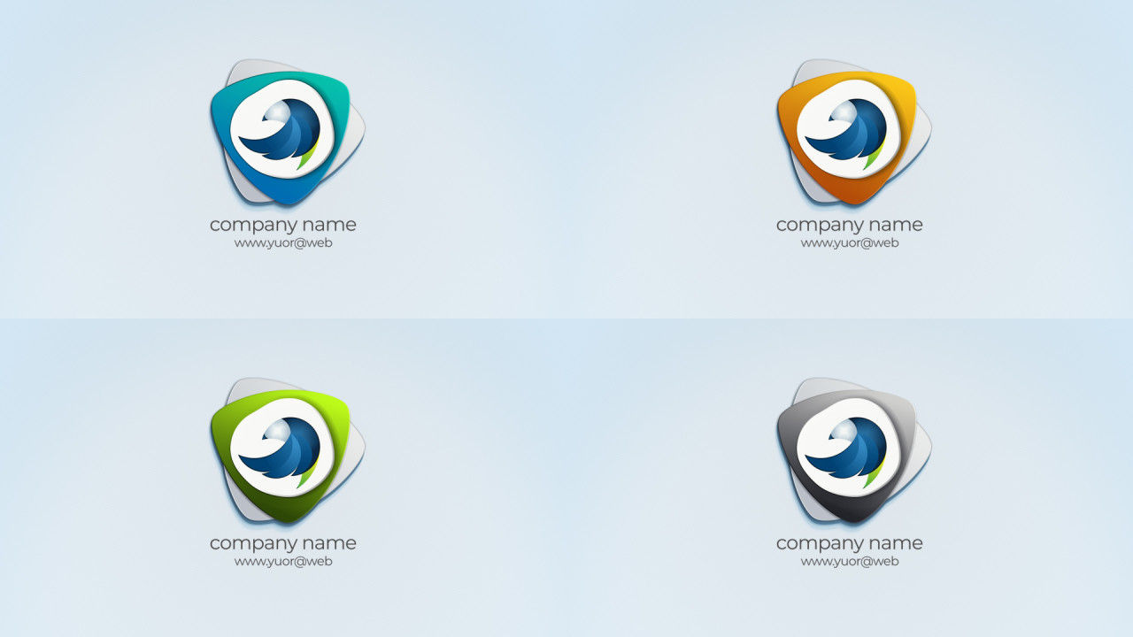 徽标动画元素展示素材库精选AE模板