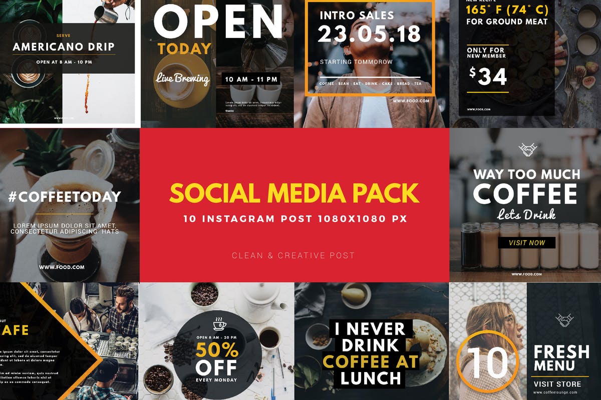 社交媒体新媒体Banner广告模板v01 Social Media Banners 01插图