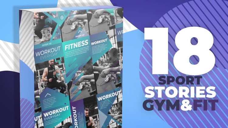 18个体育故事素材库精选AE模板