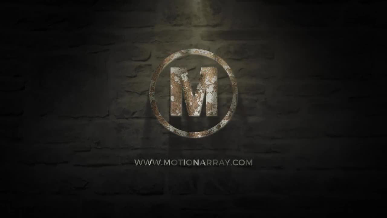 旧金属徽标素材库精选AE模板