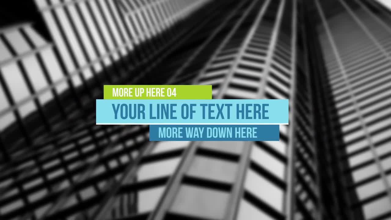 5个独特的标题动画素材库精选AE模板