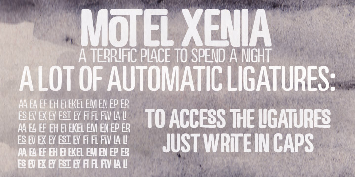 Motel Xenia Font Family素材之家精选英文字体