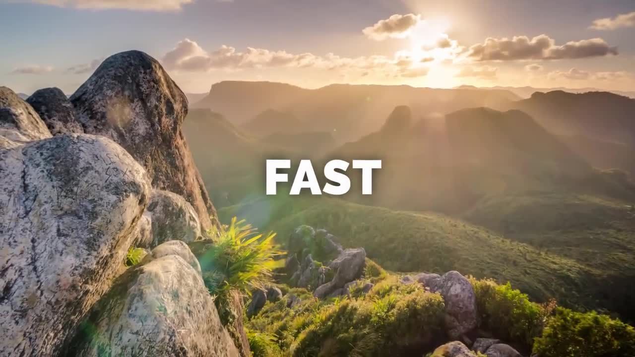 简约现代活力的照片幻灯片素材库精选AE模板