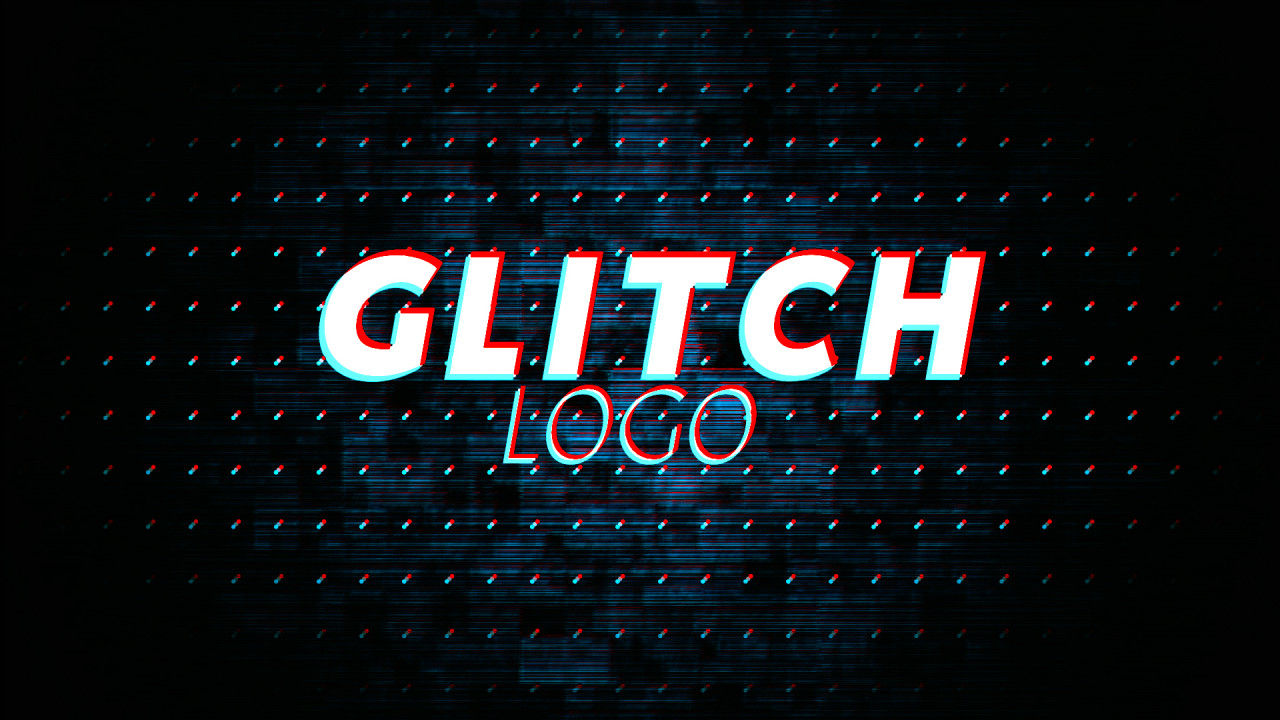 时尚信号损坏logo标志动画素材库推荐PR模板