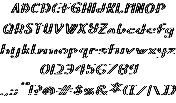 Stripes and Ribbons font插图2