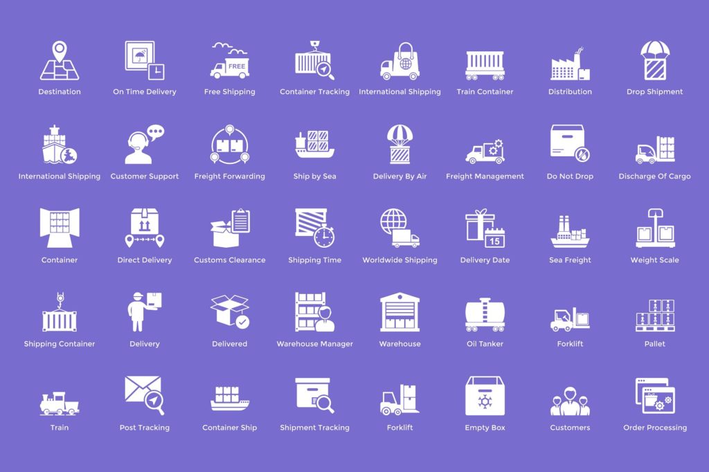 192枚物流行业矢量图标合集[AI，EPS，JPG，PSD，CSH，SVG，PNG]插图(2)