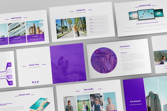 旅游代理旅行社宣传PPT幻灯片模板 Travel Agency Powerpoint Presentation插图(7)