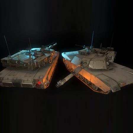 M1A1主战坦克素材之家精选3D模型