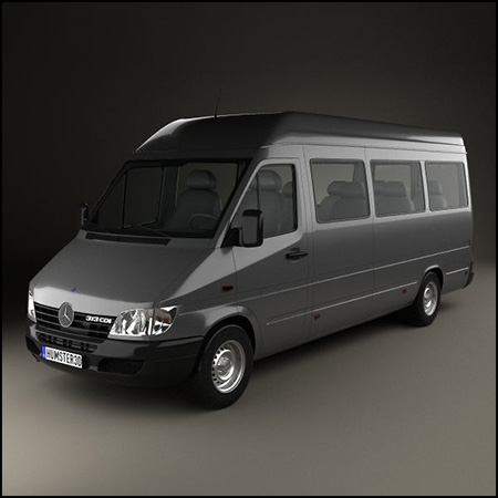 梅赛德斯-奔驰斯普林特903客货车L3H2 2000 素材之家精选3D模型
