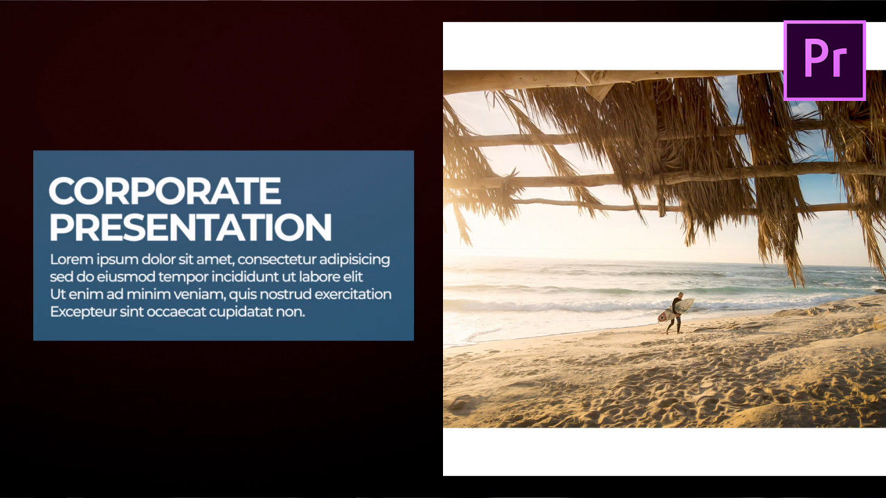 专业的企业宣传动画素材库精选pr模板