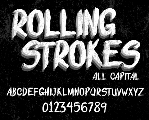 ROLLING STROKES DEMO font素材之家精选英文字体