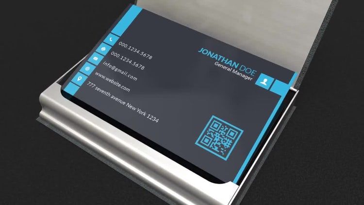 名片模型素材库精选AE模板