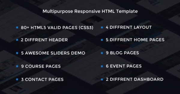 在线学习培训网站设计HTML模板素材库精选 Educo – Elearning, Education Html Template