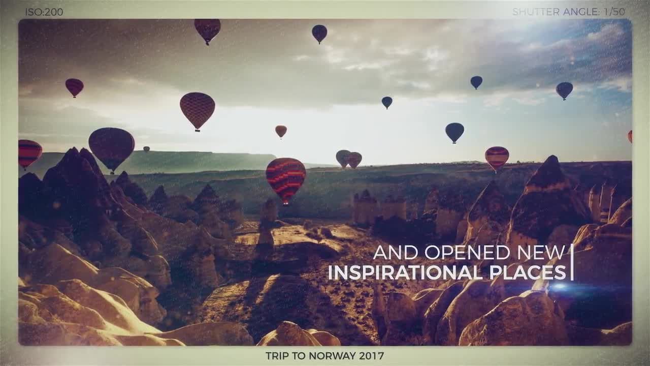 复古风格照片幻灯片展示素材库精选AE模板