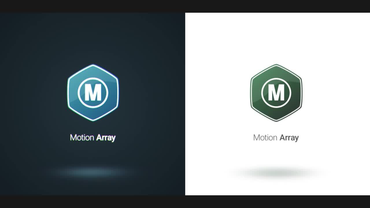 2个不同数字故障效果企业标识素材库精选AE模板