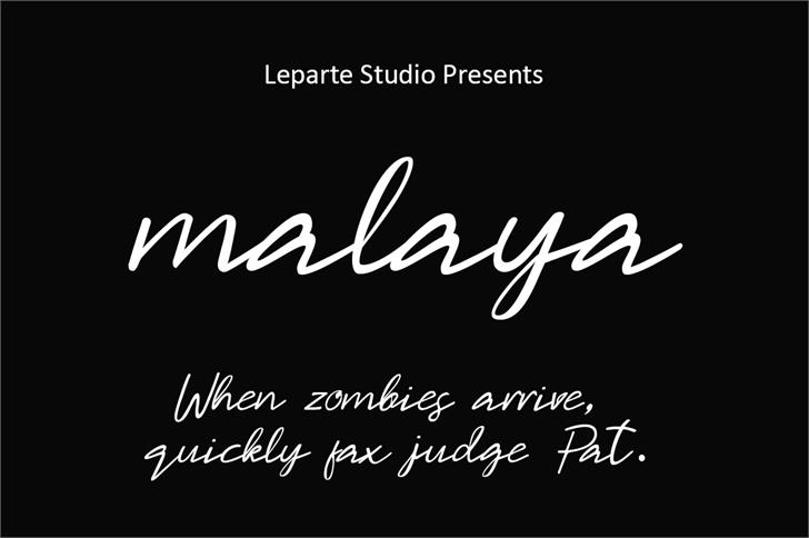 Malaya font插图1 Malaya font插图1
