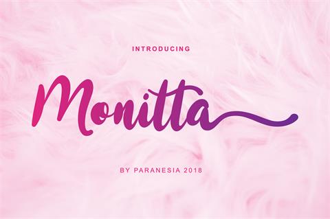 Monitta font素材之家精选英文字体