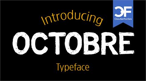 CF Octobre font素材之家精选英文字体