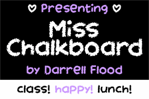 Miss Chalkboard font素材之家精选英文字体