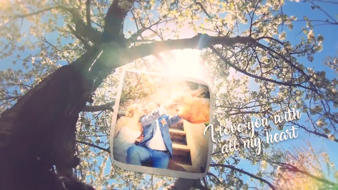 春季婚礼幻灯片素材库精选AE模板