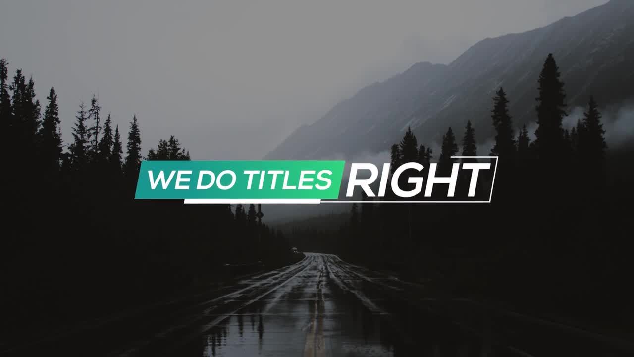 12个灵活精美创意的全屏标题动画素材库精选AE模板