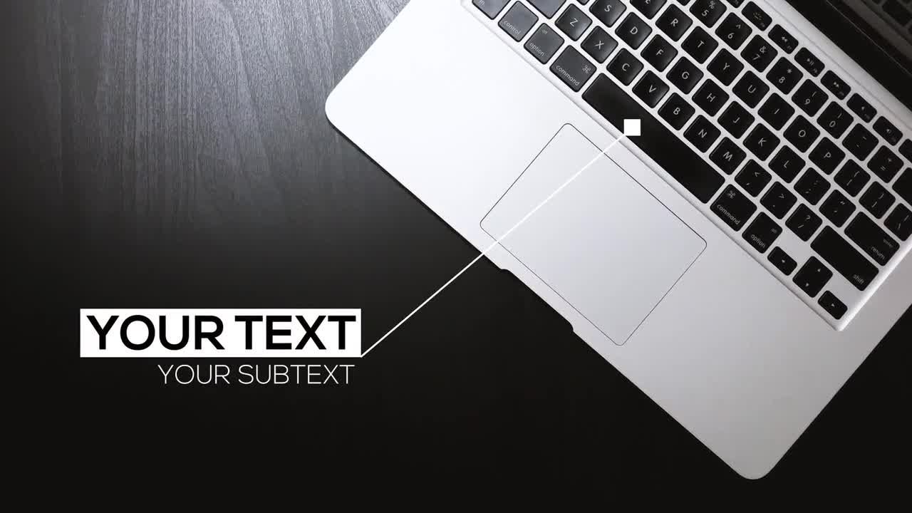 12个现代动画的广告标注标题素材库精选AE模板