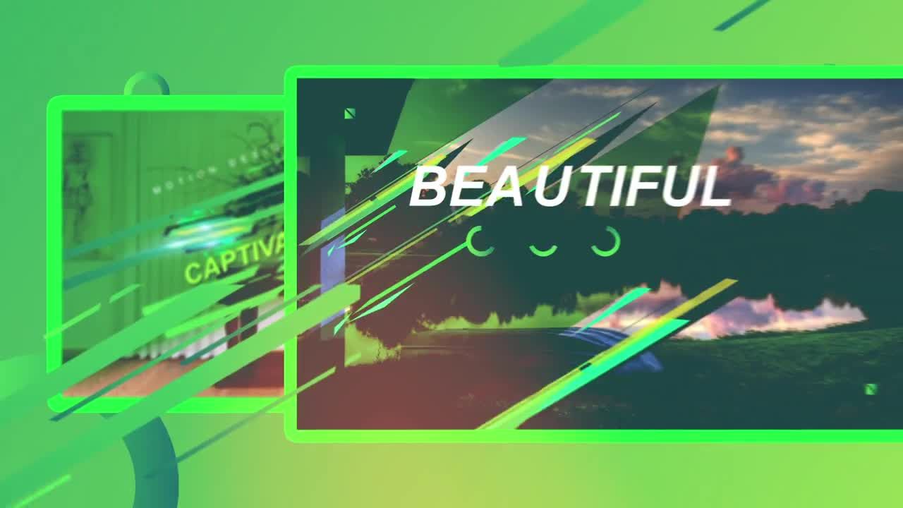 独特明亮多彩过渡效果片头展示素材库精选AE模板