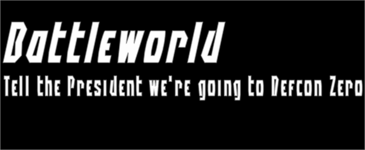 Battleworld font插图1