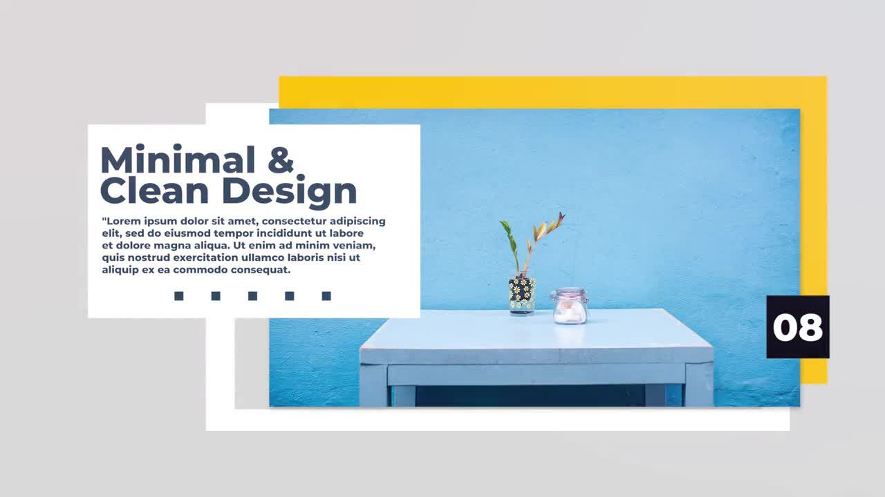 优雅的现代企业视频宣传Pr模板