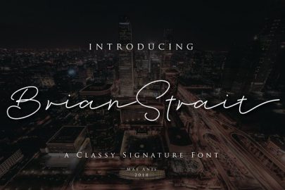 Brian Strait – Signature Font素材之家精选英文字体