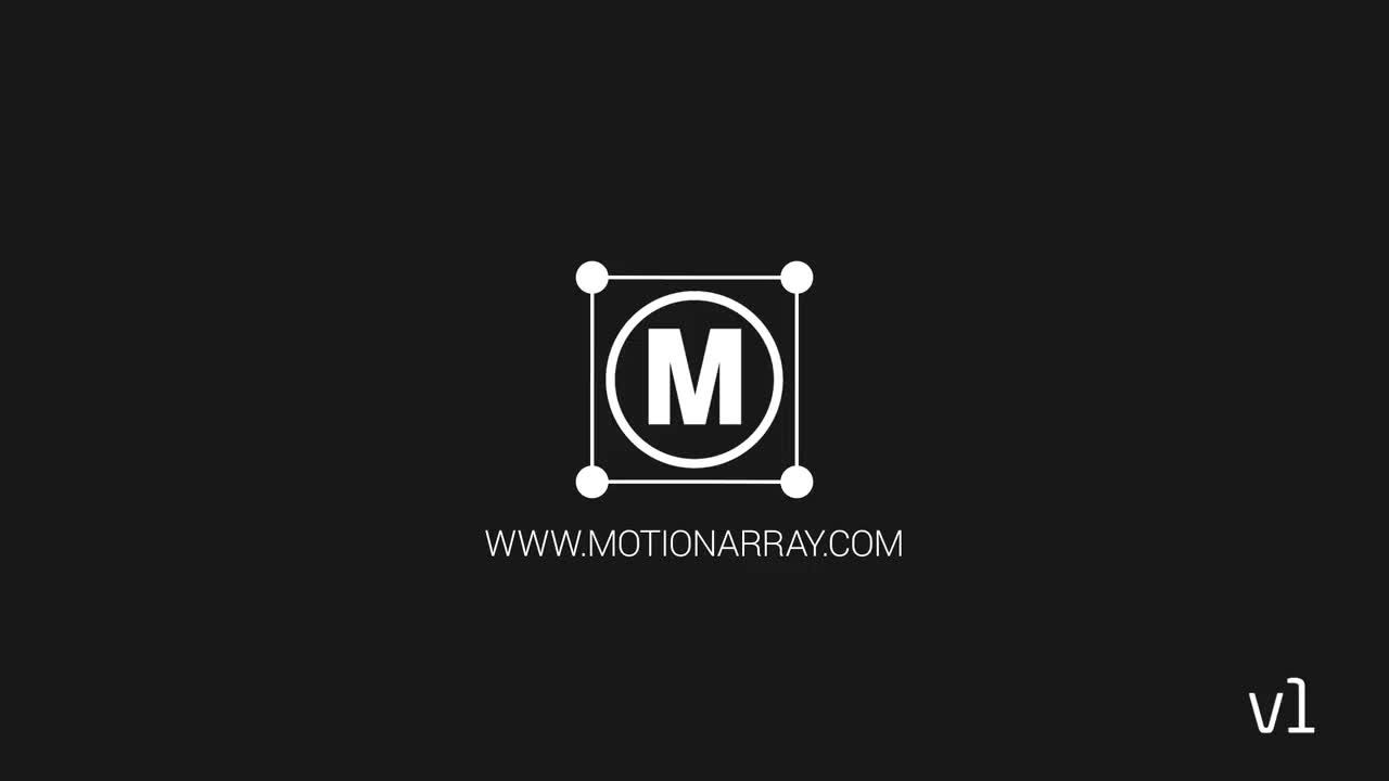 简约的平面徽标动画展示素材库精选AE模板