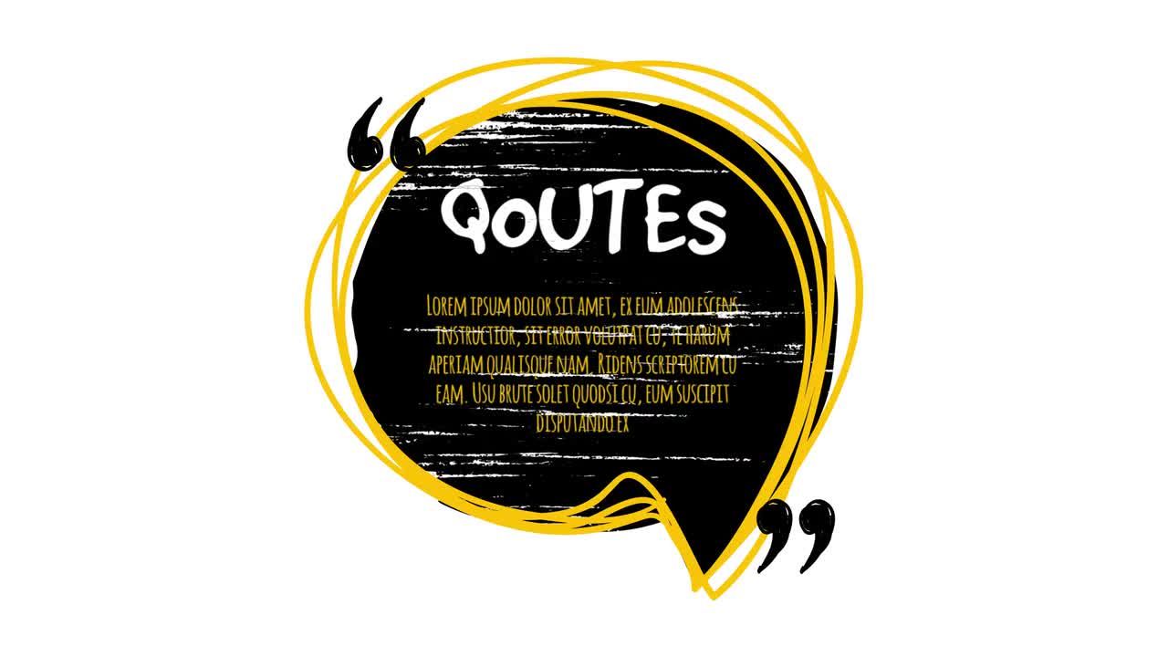 湍流位移动画手绘报价标题素材库推荐Pr模板