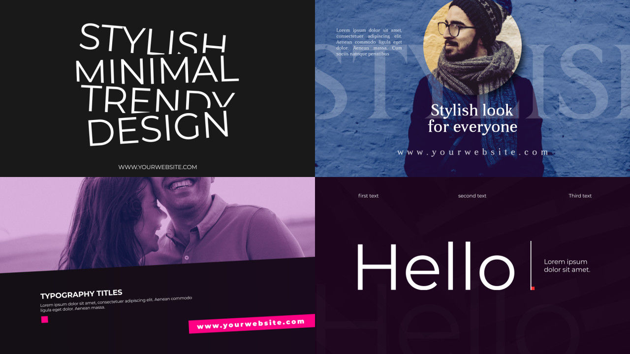 12种富有创意的全屏标题动画素材库精选AE模板