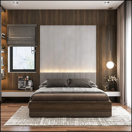现代卧室场景素材之家精选3D模型 By Phuong Ha