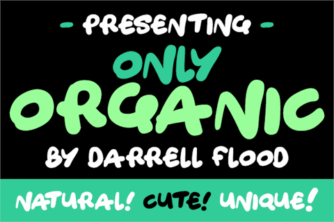 Only Organic font素材之家精选英文字体
