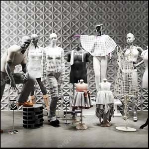 现代衣服卖场模特组合素材之家精选3D模型