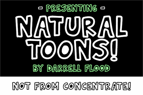 Natural Toons font素材之家精选英文字体