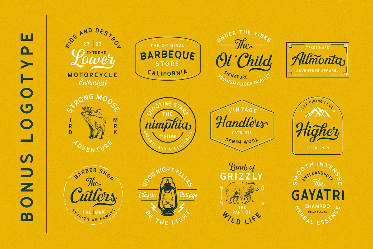 Greatly Font Duo + Logo Templates插图2