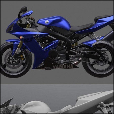 雅马哈yamaha R1摩托车素材之家精选3D模型