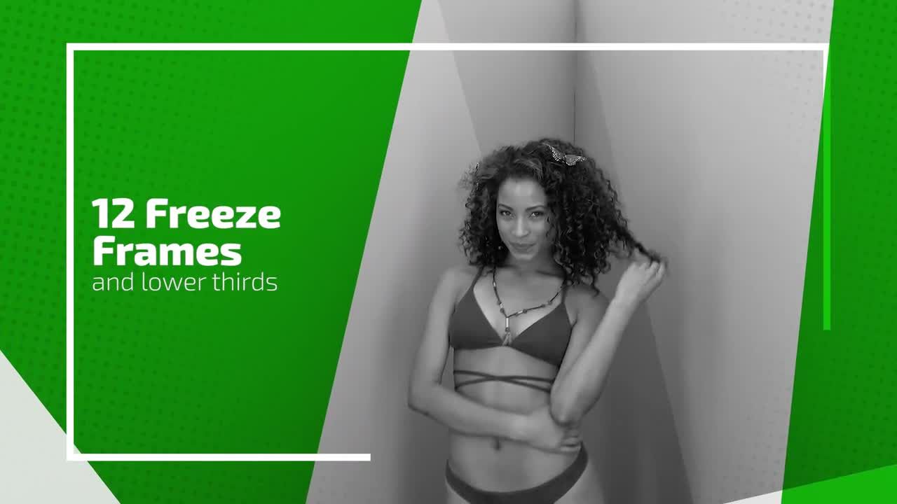 干净清新的时尚栏目颜色变化开场片头素材库推荐PR模板