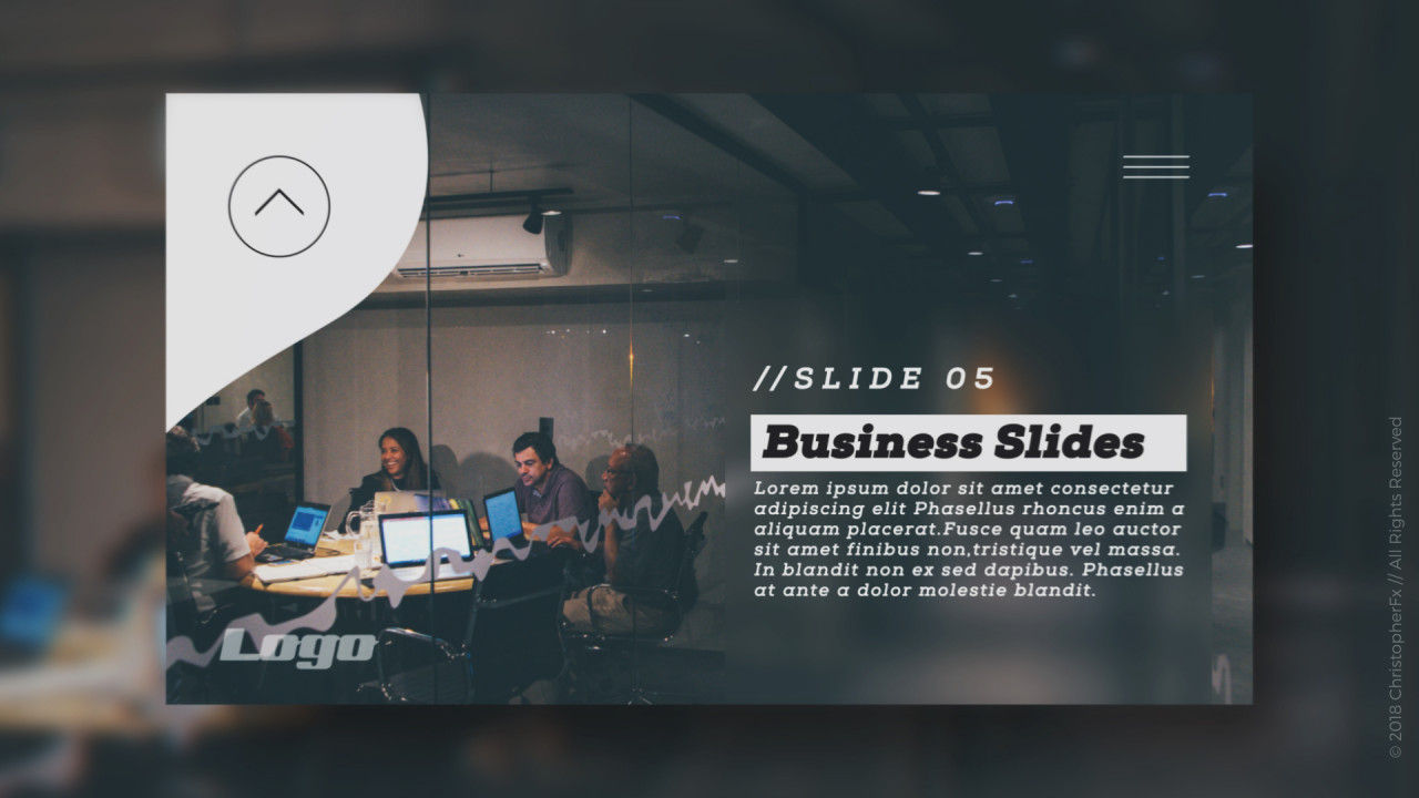 最小公司幻灯片放映素材库精选AE模板