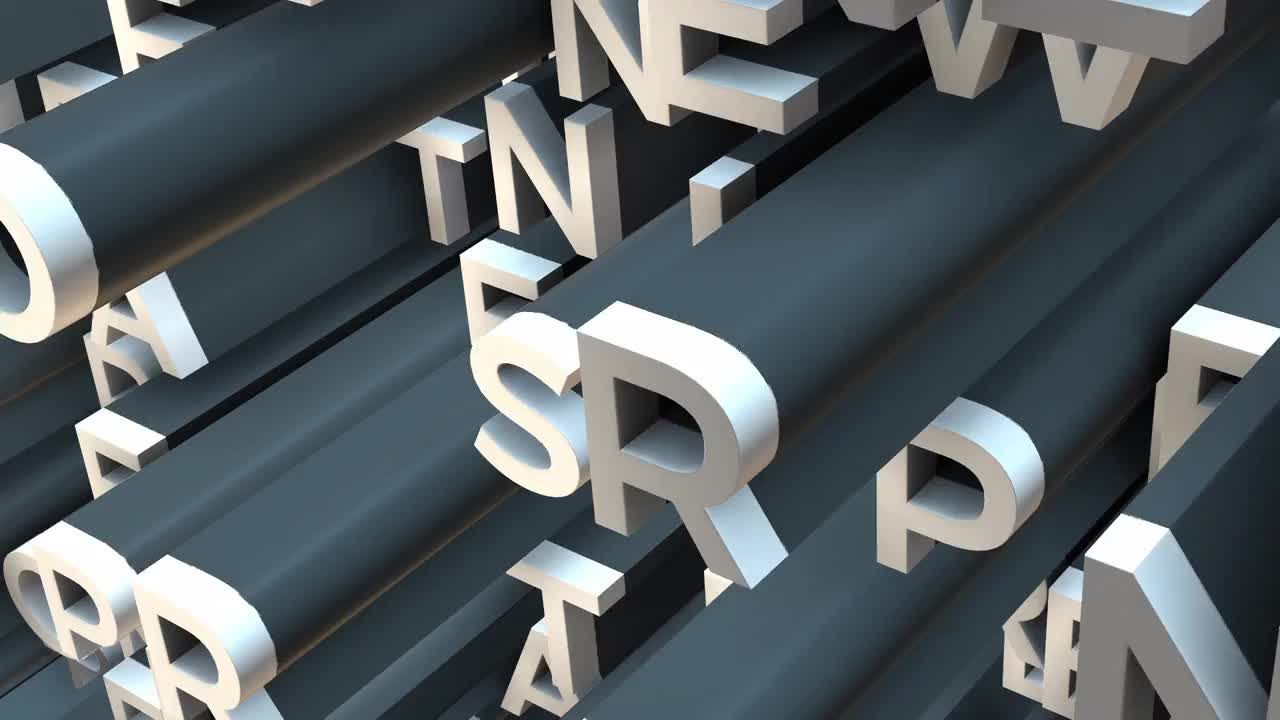 炫酷字母标识显示素材库精选AE模板